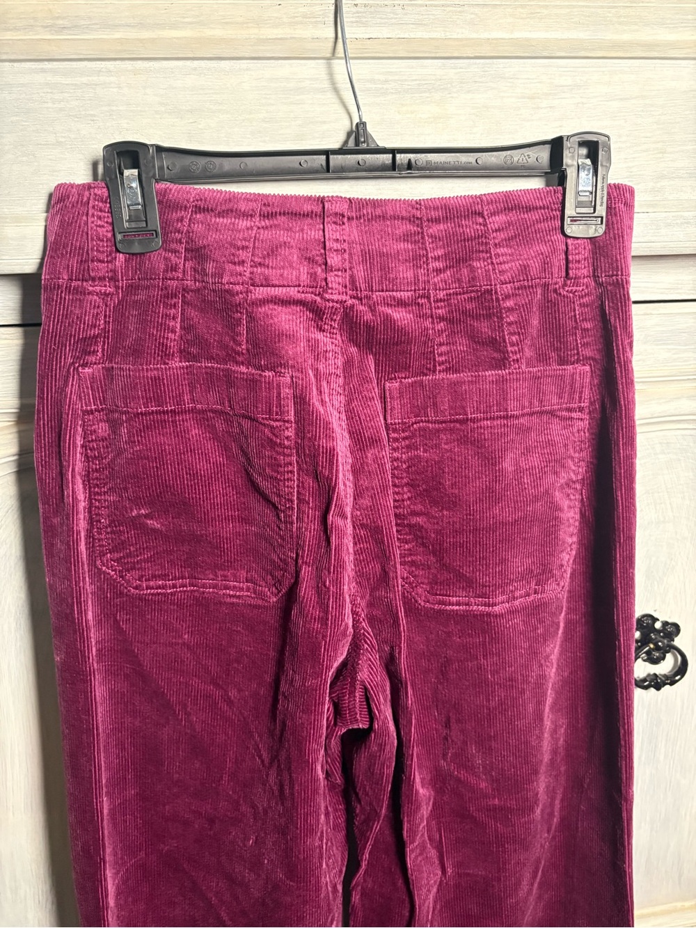 Anthropologie Maeve The Colette Cropped Wide-Leg Corduroy Pants Violet Preppy - Picture 10 of 10